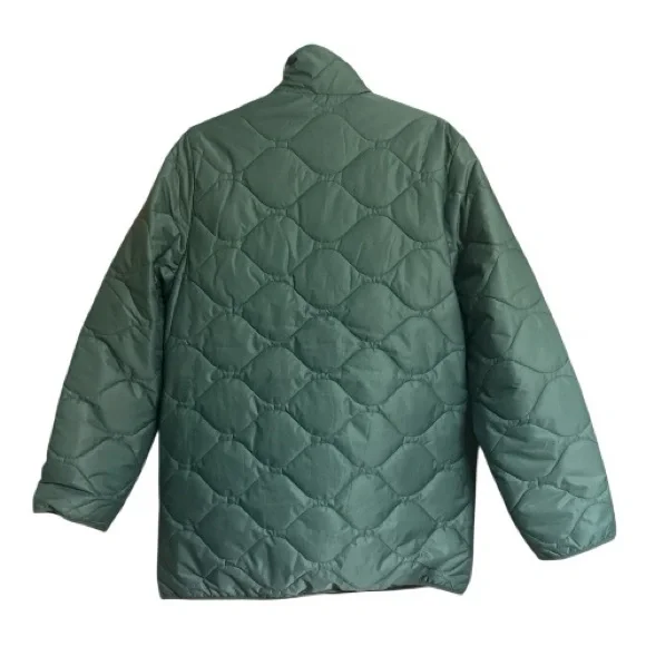 Quince Featherless Quilted Long Puffer Jacket Vendant Pine NWT Women’s Large